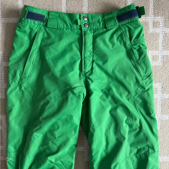 Columbia Omni-Tech Waterproof Ski Pants Insulated Winter Snow Outdoor Green S - Picture 12 of 13